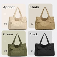 Sac à bandoulière mode femme classe grande capacité sac fourre-tout étudiant nouveau sac à main de banlieue en toile sacs de transport cabas sac écologique 5