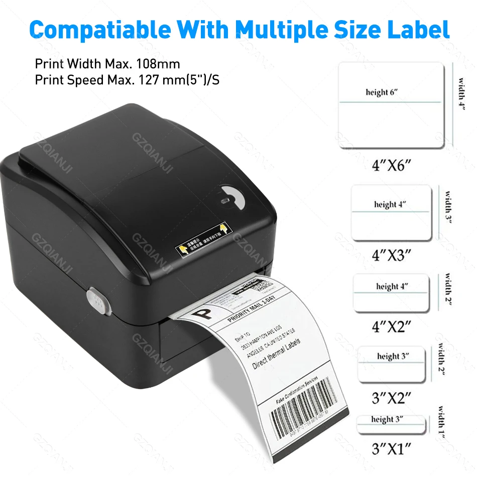 XP-420B Thermal Barcode Label Printer Ebay 4×6 Shipping Label Printer use in Express Logistic USB Waybill 100mm Label Paper Roll