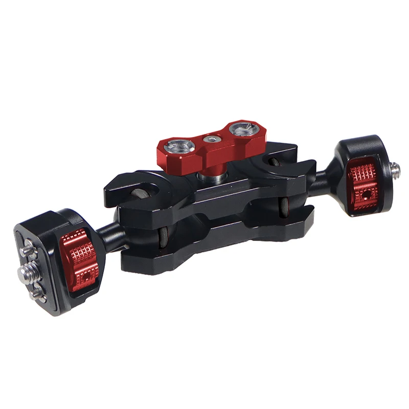 Magic Arm 360 Rotation Double Ball Head with Arri Pin 1/4 3/8 Screw Adapter for