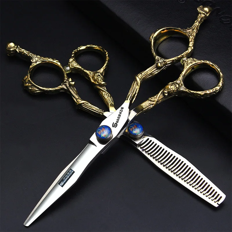 

6 inch professional hair scissors for authentic hair salon