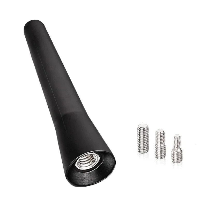 Soporte de techo de Radio fuerte FM AM DAB negro, 6,5 cm longitud, Auto Universal con tornillos, antena coche, Mini acceso