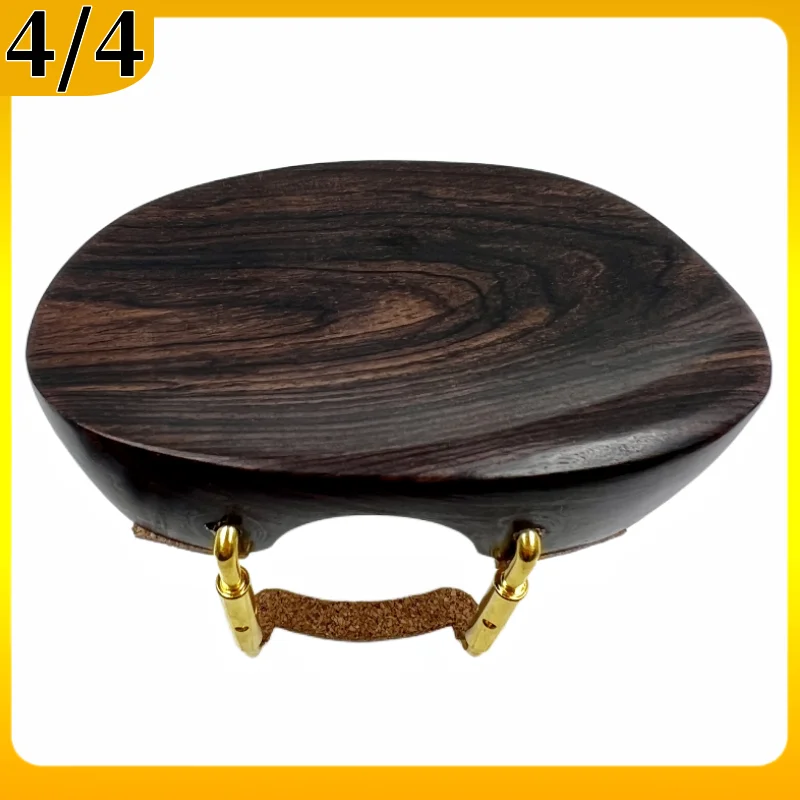 Adjustable Violin Chinrest with Silver/Gold Bracket and Quality Wood Finish
