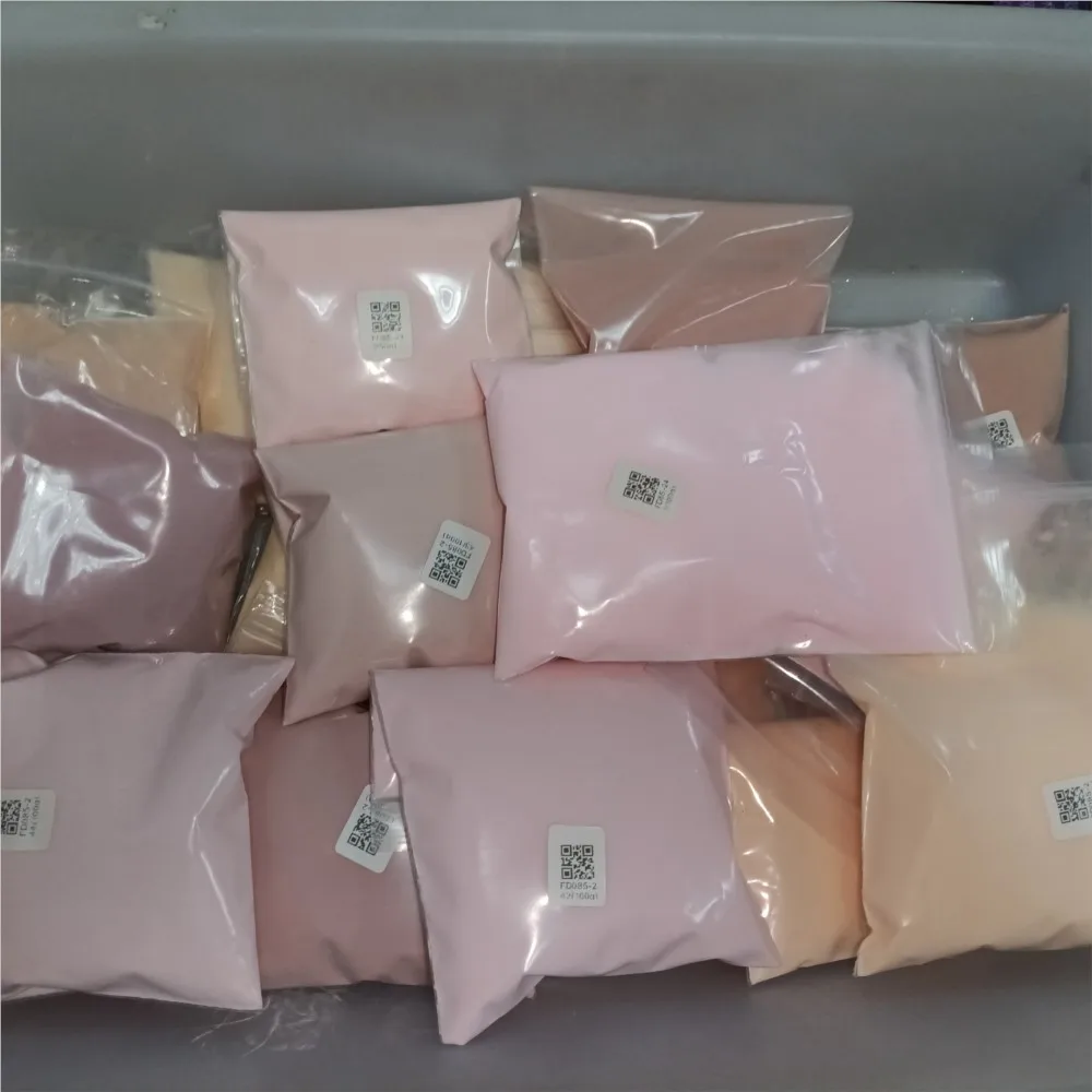 100g Pink Nude Brown Nail Acrylic Powder Solid Color Crystal Polymer Dust Nail Art Extend/Dipping/Engrave Acrylic Monomer Powder