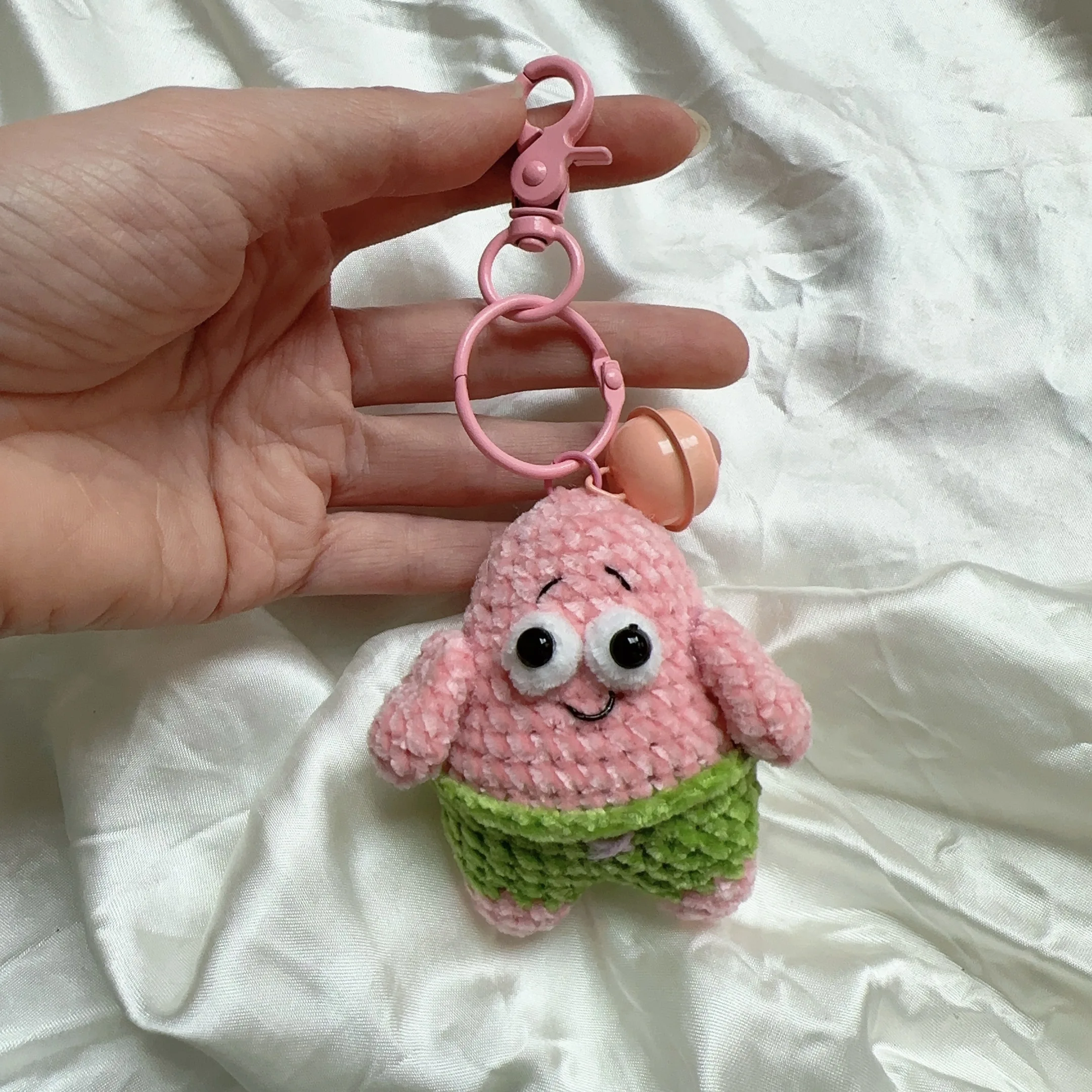 Knitting Supplies Knitting Material Weaving Tools Knitting Craft Supplies Handmade CartoonCute Hand Woven Sponge Doll Weaver Velvet Crochted Small Pendant Starfish Key Chain Creative Car Bag Decoration
