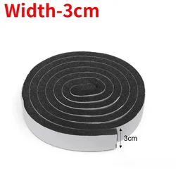 Self - Adhesive Acoustic Foam Weatherstrip - Insulating Windproof Soundproof Sponge Tape - 2Rolls (4M) (Width - 3cm)