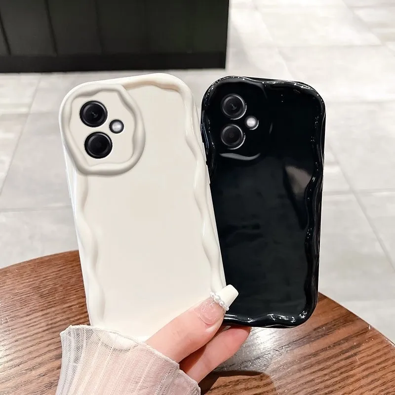 Clear TPU Wave Soft Case Cover – Anti-Fall Protection Phone Case