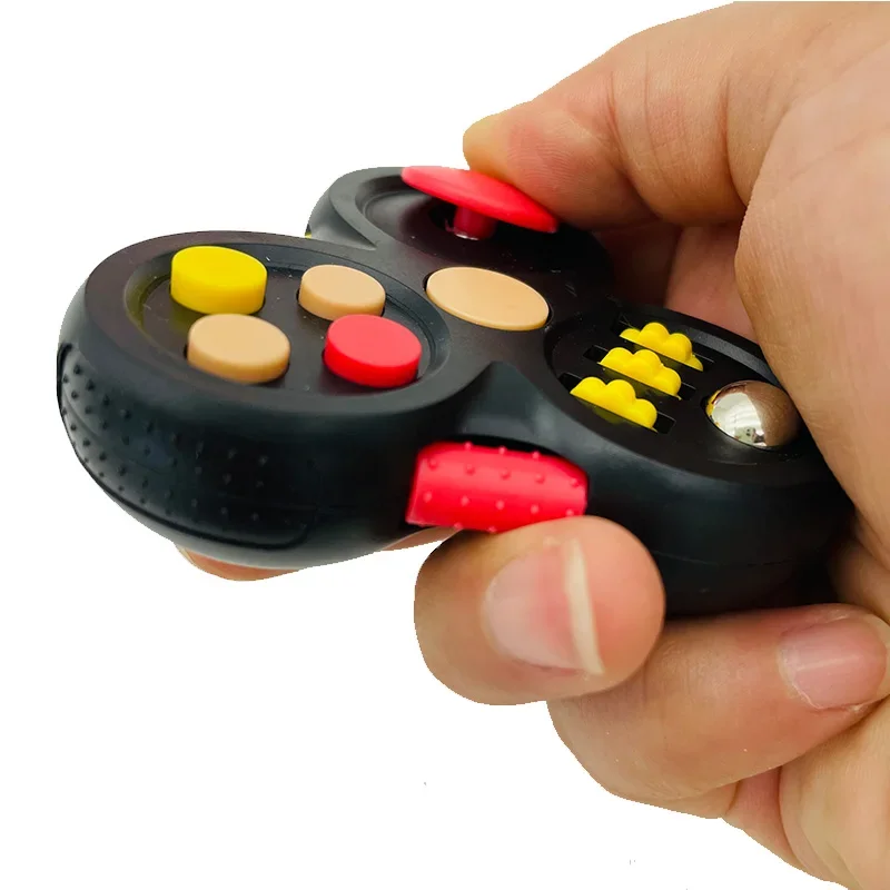 Decompression Toys Rotating Magic Bean Cube Fidget Toy Triangle Small Beads Educational Toy Children's Puzzle Stress Relief