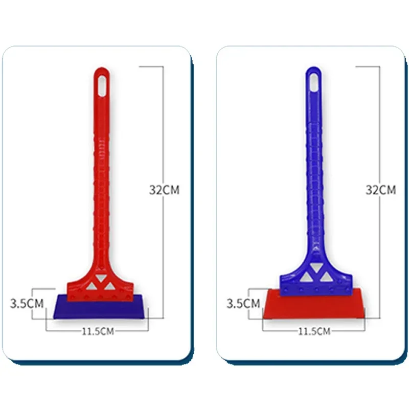 Long Handle Soft Rubber Blade Squeegee Wiper Car Windshield Ice Scraper Winter Windshield Trucks Roofs Snow Removal Shovel Tool