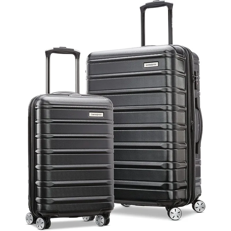 

Samsonite Omni 2 Hardside Expandable Luggage with Spinner Wheels, 2-Piece Set (20/24), Midnight Black