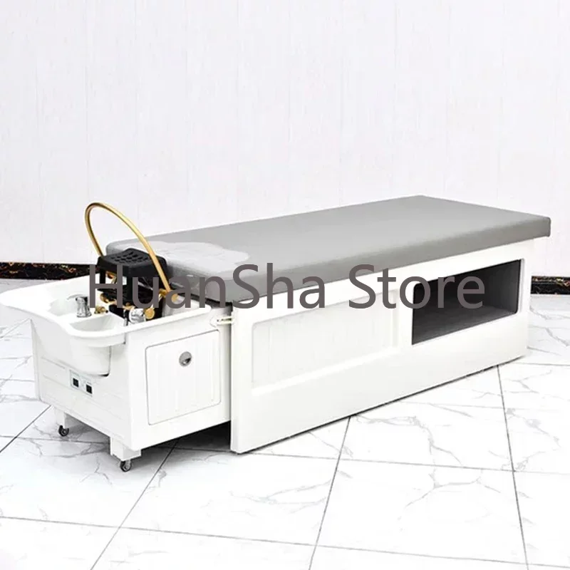 Luxury Beauty Shampoo Bed Hairdressing Treatment Head Spa Salon Chair Professional Therapy Lavacabezas Barber Furniture LJ50SC