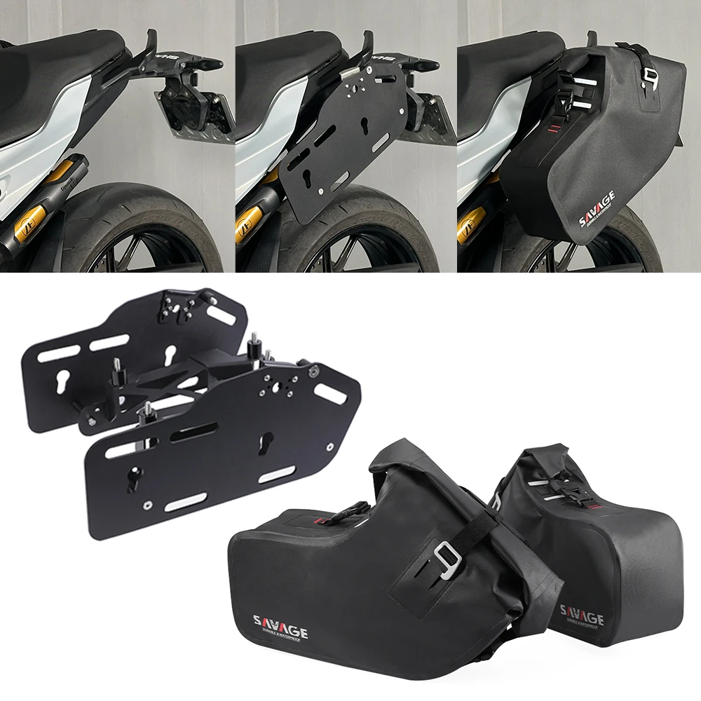 バイク用 リアキャリア オートバイサドルバッグレールブラケットサドル 