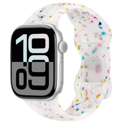 Sleek Silicone Strap - 44mm 45mm 46mm 49mm (Transparent White)