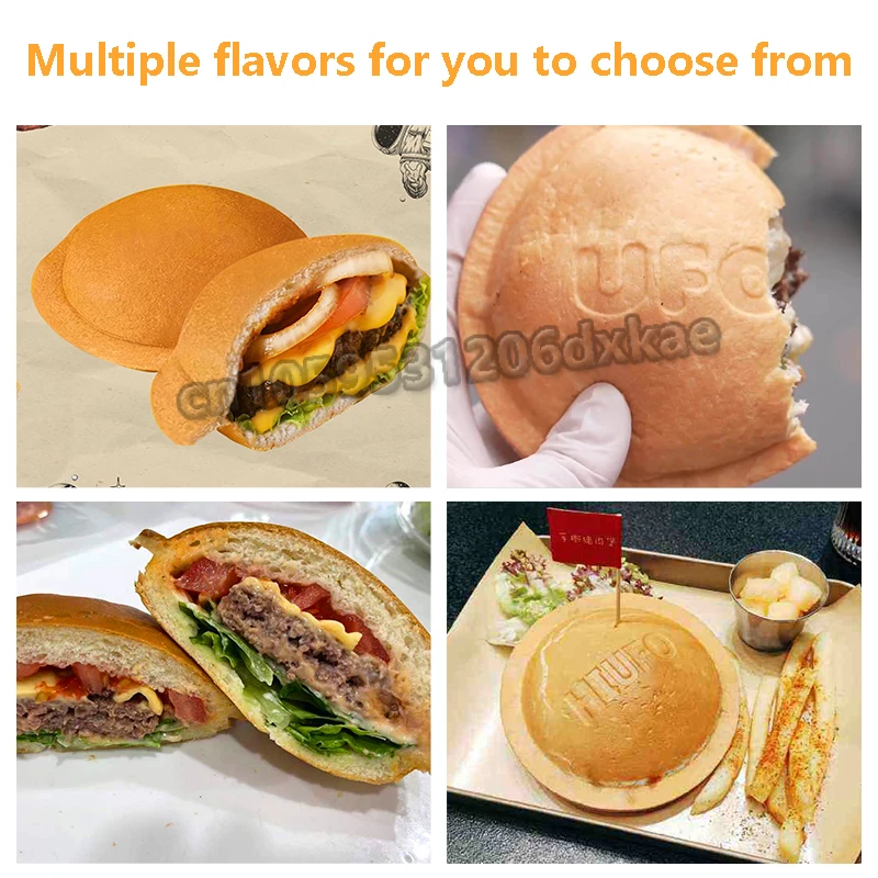 あつあつ バーガーメーカーマシン、電気バーガーワッフルメーカー、両面加熱