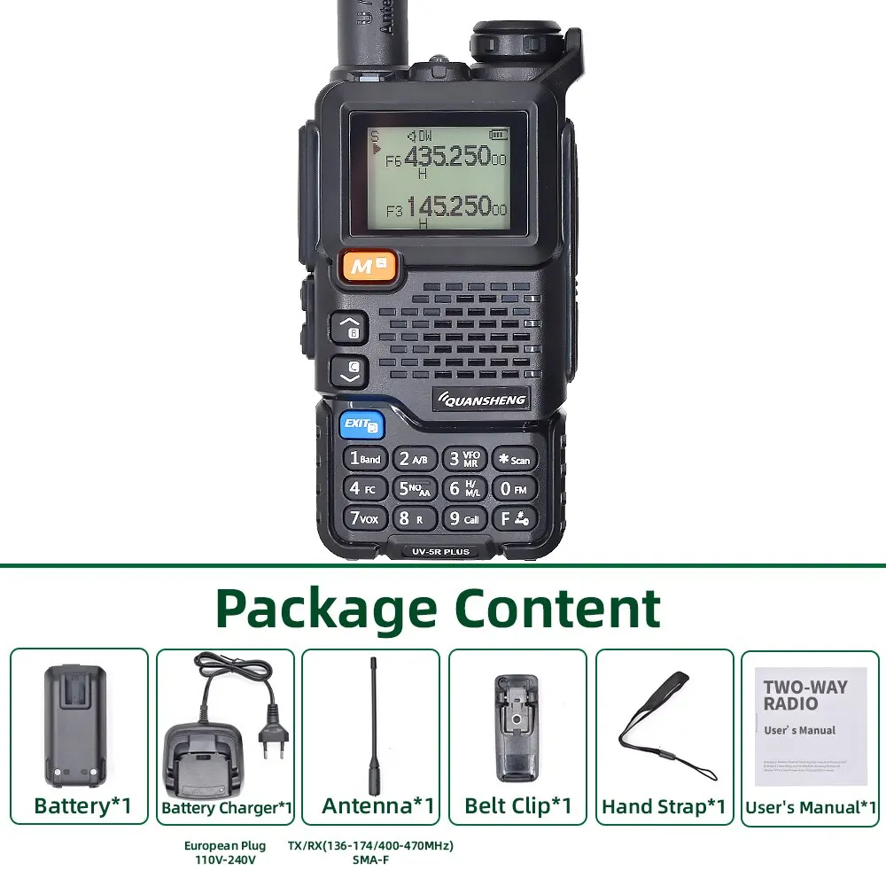 Enhanced Portable Long-Range Two-Way Radio Receiver