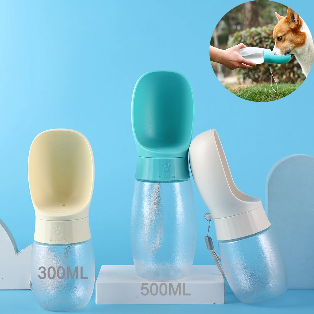 Twist Portable Dog Water Bottle Frosted Puppy Pet Drinking Travel Bowl ...