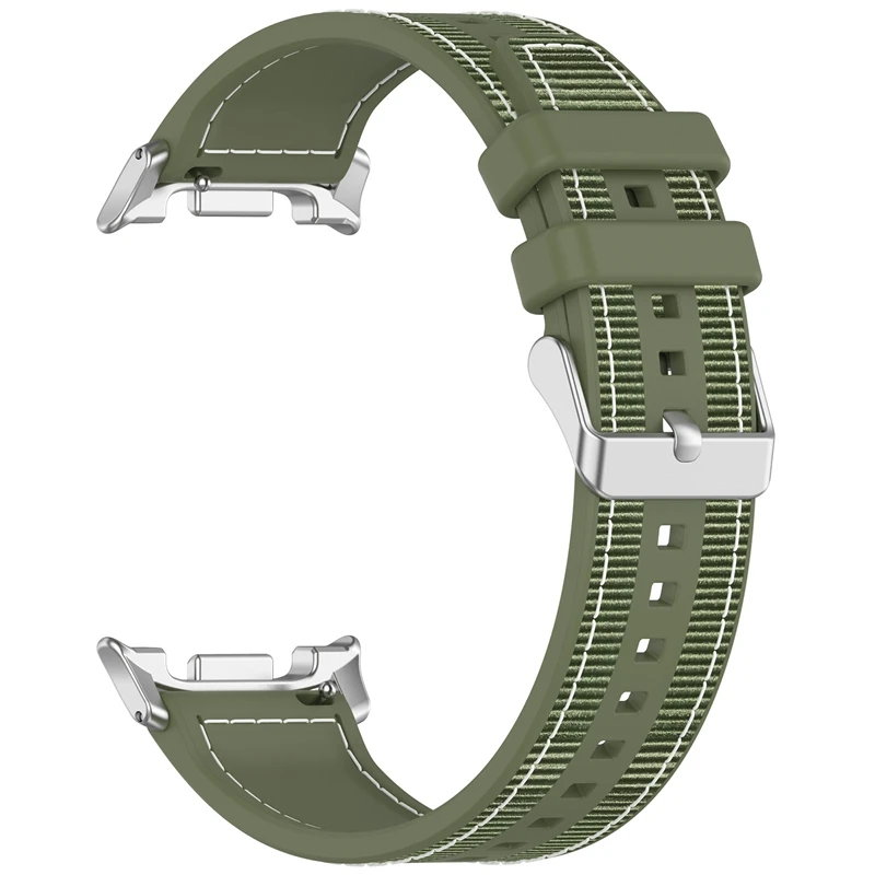 Silicone Nylon Composite Woven Watch Strap