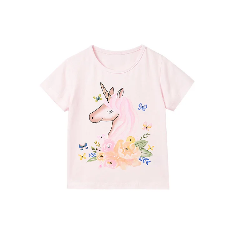 Children T-shirt 2-8 Years Kids Girl Summer