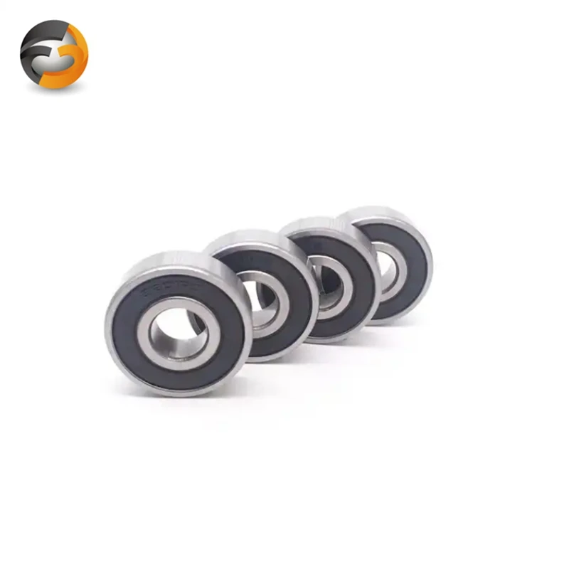 4PCS S6001RS Bearing 12X28X9 mm ABEC-7 Stainless Steel Ball Bearings S 6001 6000RS