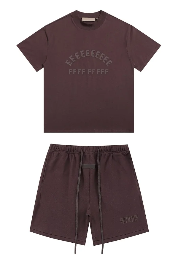 High Quality Summer Men’s Set Classic Brand Rubberzied Logo T shirts And Shorts Sets Hiphop Drawstring Shorts Streetwear Tees