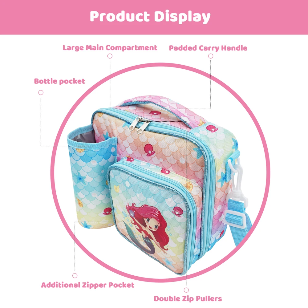 Cartoon School Lunch Bag for Children Outdoor Camping BBQ Large Insulated Cooler Bag Food Drink Thermal Picnic Bag