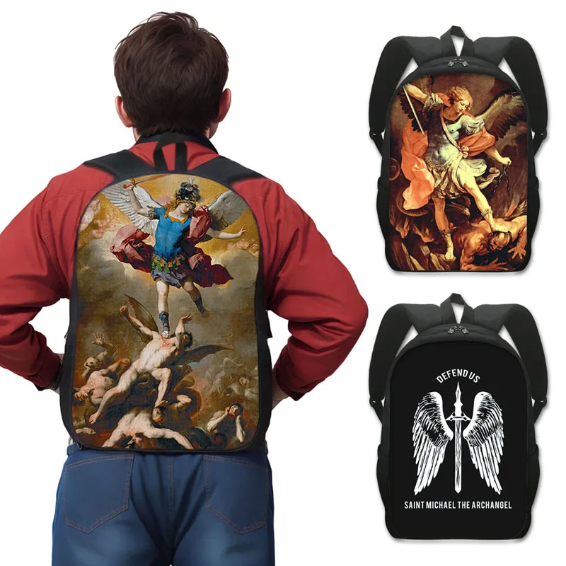 

Рюкзак с надписью «Saint Michael The Archangel»