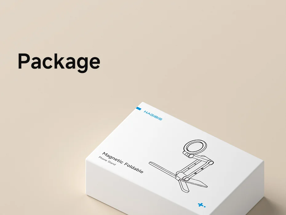 Hagibis Foldable Magnetic Desk Stand 360° for MagSafe