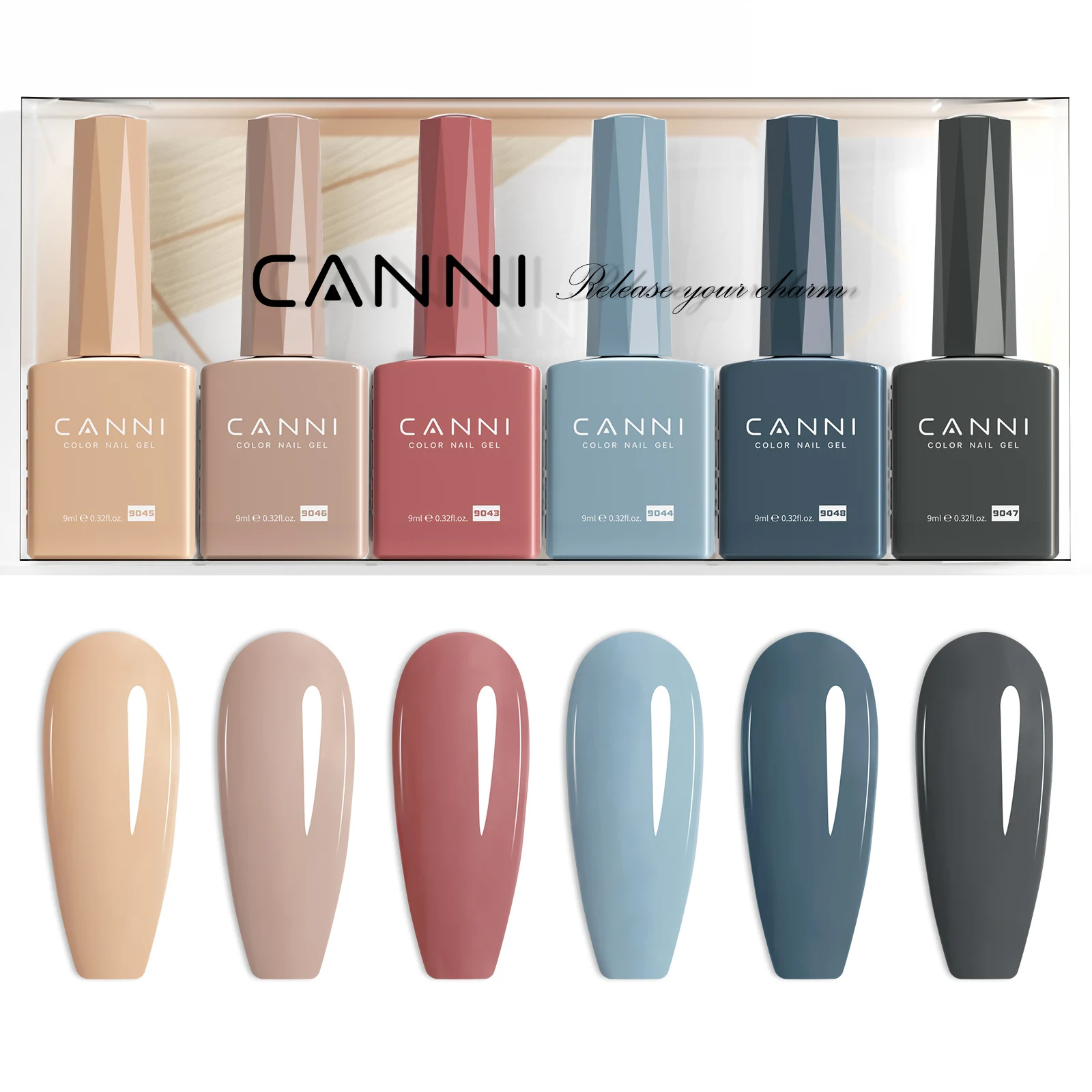 Vibrant 9ml HEMA-Free Nail Gel Polish Kit - Long-Lasting Soak-Off UV LED Gel