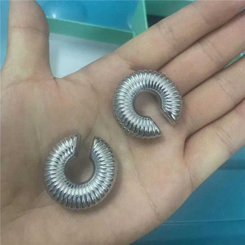 

Geometric Statement Stainless Steel Hollow Earrings for Women Party Daily Wearable Fashion Jewelry