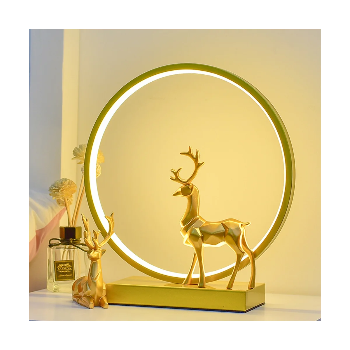 

A Deer Table Light Has Your Bedroom Warm Sleeping Desktop Nightlight Holiday Gift Christmas Home Decoration White