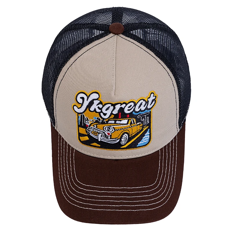 Hot Sale Unisex Baseball Cap Classic Vintage Car Pattern Mesh Cap Men And Women Breathable Streetwear Summer Trucker Hat