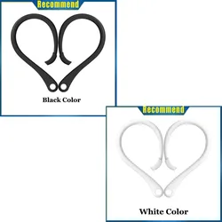 Silicone Earphone Hooks and Clips - Comfortable Headset Replacement Accessories (1 - 4 Pairs) (2pairs mix)