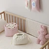 Lovely Heart Pattern Drawstring Tissue Bag Napkin Holder Container Korean Style Portable Newborn Stuff Wet Wipes Organizer 5