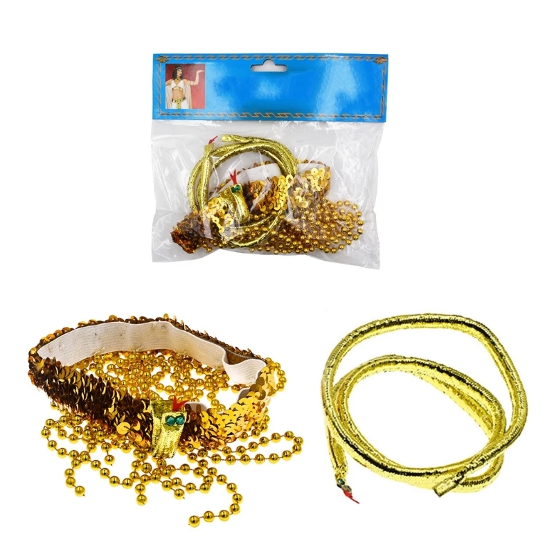 

Eye Catching Egyptian Queen Headpiece and Snake Show Your Personality at Event