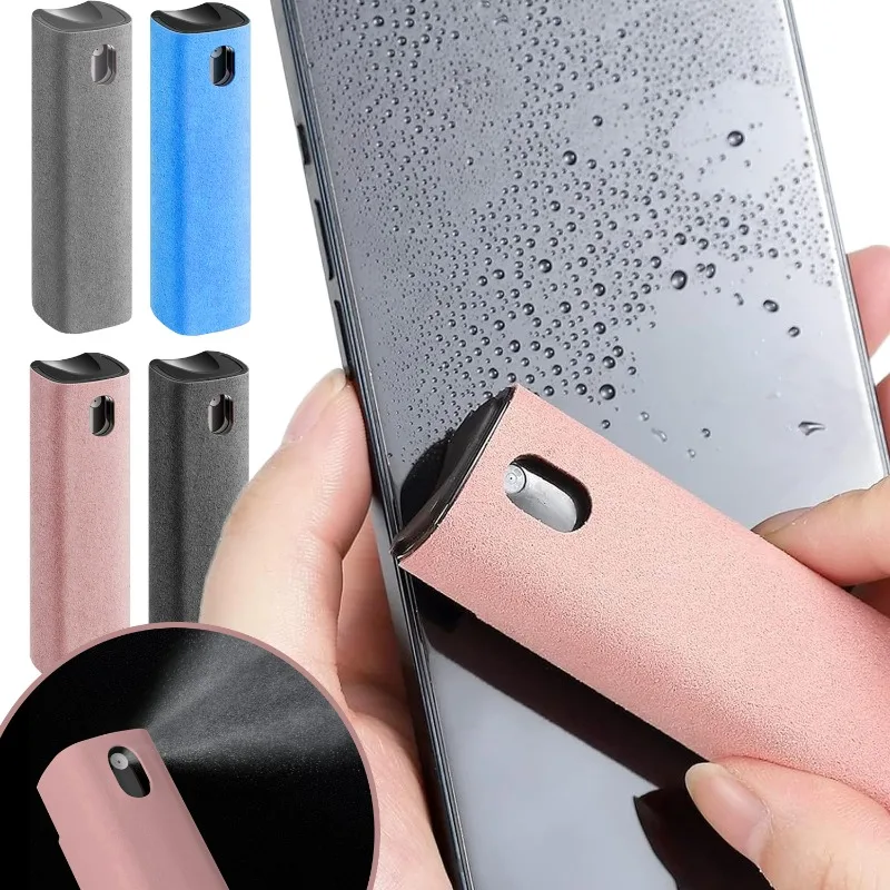 Microfiber Screen Cleaner Spray Bottle Cell Phone Tablet Laptop Display Screen Cleaning Wipe Press Spray Bottle Without Liquid