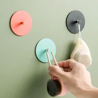 Adhsive hook Nordic Circular Metal Hooks Wall Hanger Storage Hook Minimalist Wall Key Holder Room Organizer Home Decoration 1
