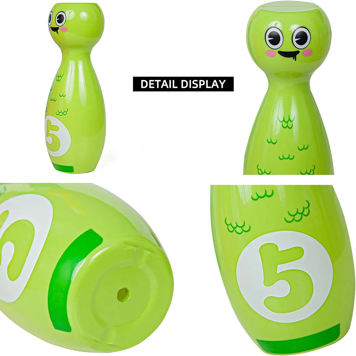 Baby Cartoon Bowling Set Education Toys For Kid Toddlers Number Learning Outdoor Sports Interactions Games Toy for Children Gift 5
