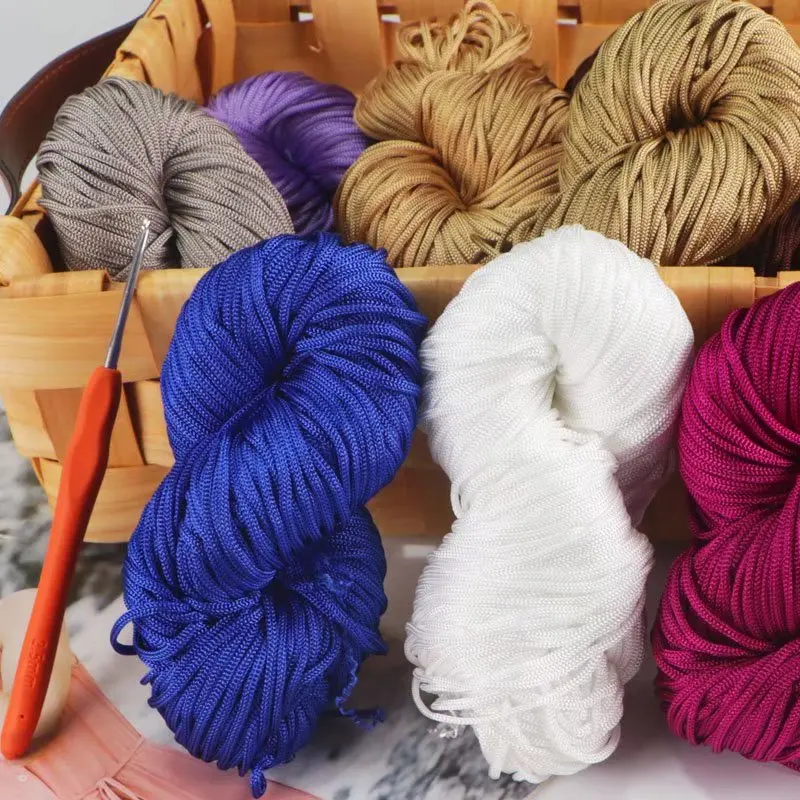 1Pcs 100G/Ball Light Thick Ice Silk Thread Hollow Thread Hand-Woven Hat Thread Diy Hook Wrap Summer Cool Hat Ring Wrap Wool