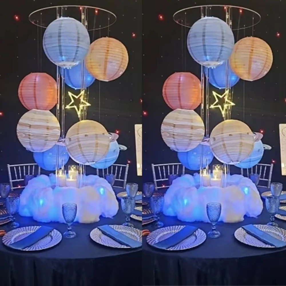 5pcs)New Elegant Wedding Party Clear Acrylic for hangging no lantern Wedding Flower Stand Centerpieces For Tables
