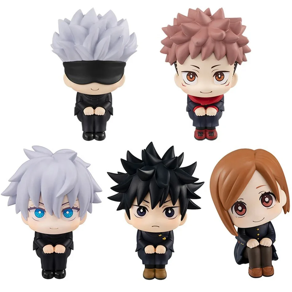 10cm Jujutsu Kaisen Q‑Sitting Anime Figure PVC Collectible, Charming Car & Desktop Decor Gift