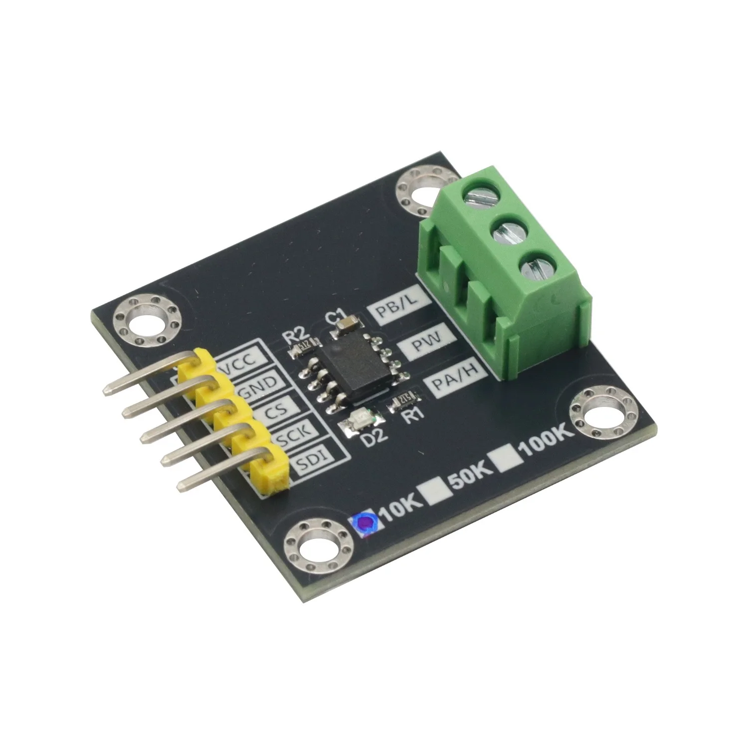 MCP41010 10K 디지털 전위차계 모듈 8비트 256단계 SPI 인터페이스 2.7V-5.0V 아두이노 오디오 볼륨 제어용