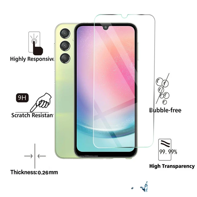 For Samsung Galaxy A24 4g Glass Samsung Galaxy A04s A14 A24 A34 A54 5g  Screen Protector Full Glue Tempered Glass Protective Film - Screen  Protectors - AliExpress