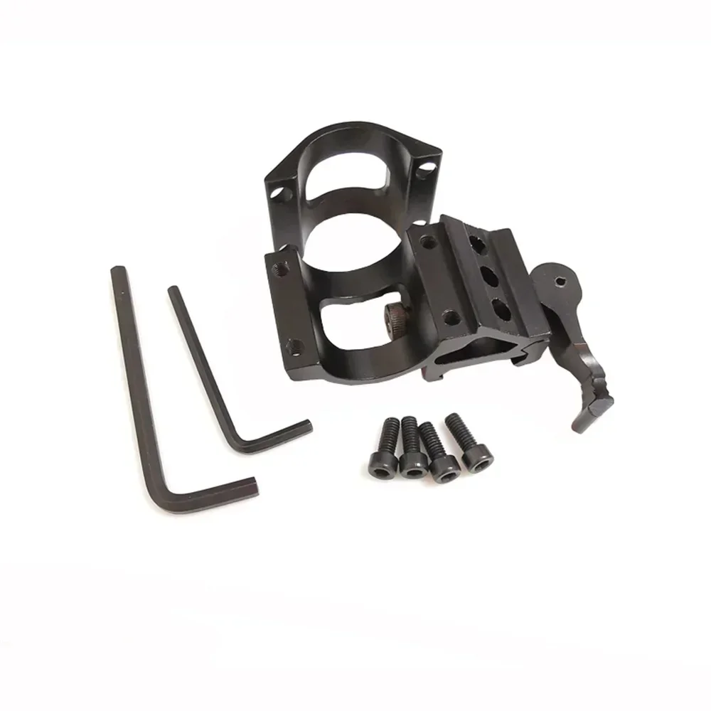 25.4mm QD 45 Degree Offset with 25.4mm/ 30mm Rings Hunting Rifle Flashlight Bracket Clip Mount for 20mm Picatinny Rail Holder