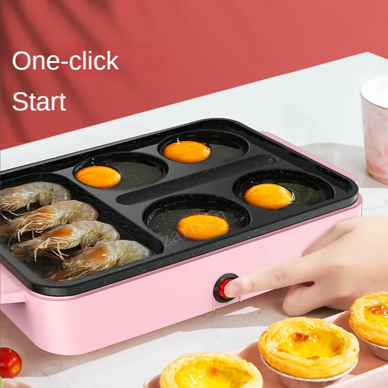 Egg Cooker Electric Eggs Hamburger Baking Machine Griddle Red Beans Cake Pie Crepe Maker MINI Breakfast Pancake Omelette Egg Frying Pan egg cooker cake machine crepe maker burger press maker