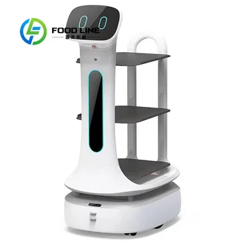 Robot di Servizio Intelligente Personalizzato per Ristoranti, Macchina Automatica per la Consegna di Cibo per Hotel, Catering, Mense e Uso Commerciale