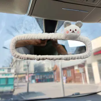 사랑스러운 곰 자동차 백미러 커버, 귀여운 크리에이티브 한국 캐릭터 거울, 만화 반전 장식