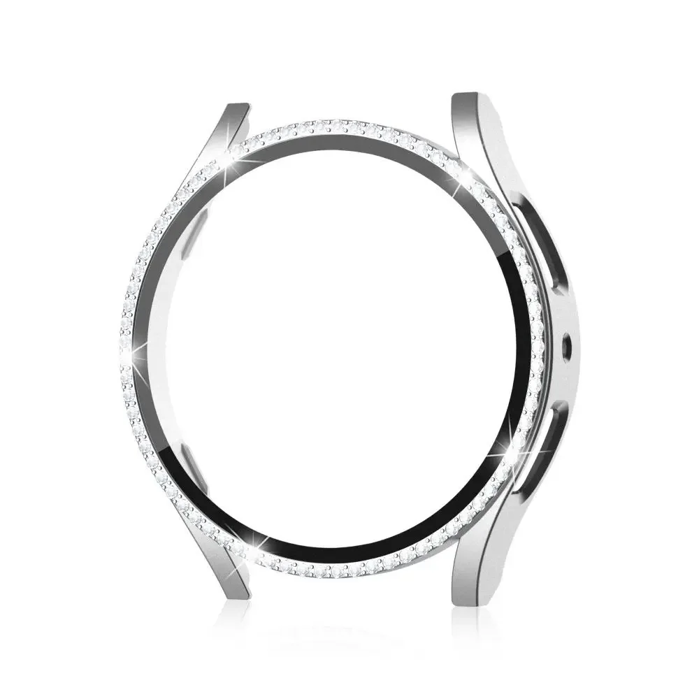 Bling Diamond Rhinestone Watch Protector with Tempered Glass Screen Film
