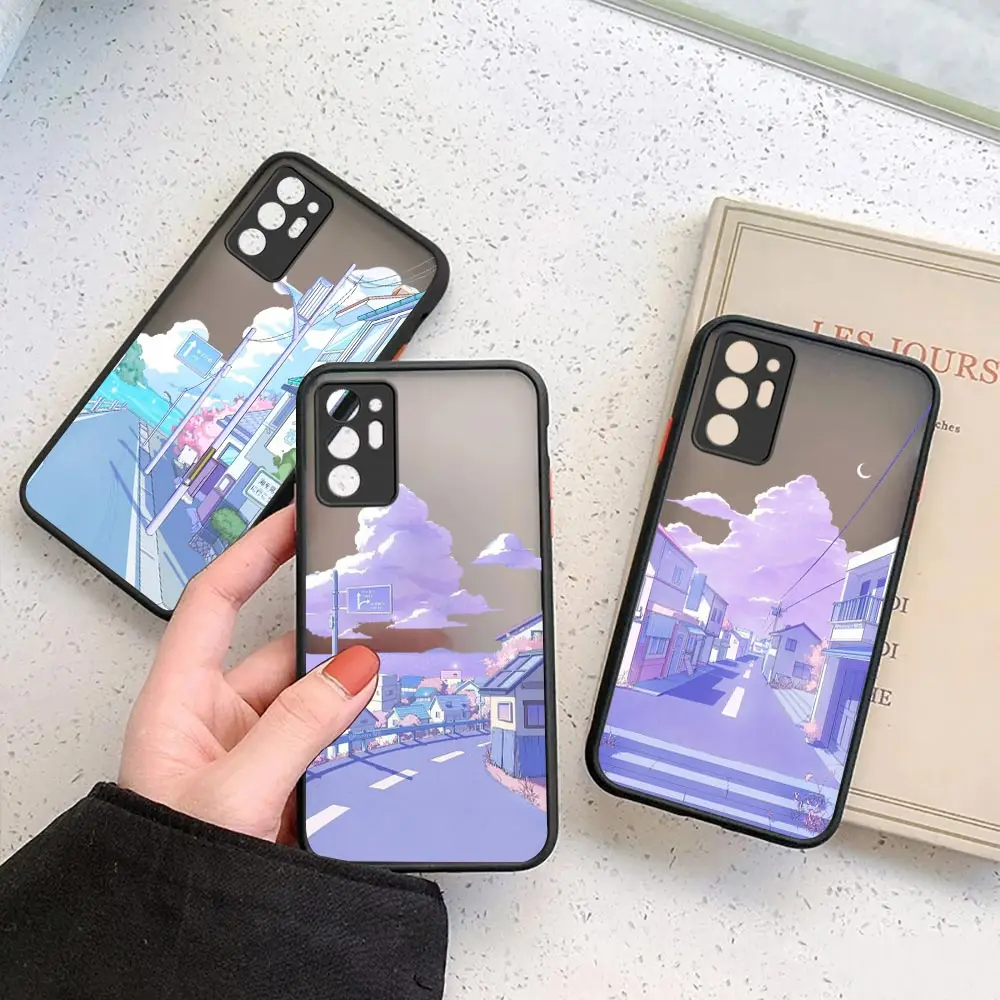 

Japan Anime Landscape Scenery Case for Samsung Galaxy Note 20 10 9 8 A13 A12 A10 A11 7 A04E A04 A03S A02 A03 5G ULTRA Plus Cover