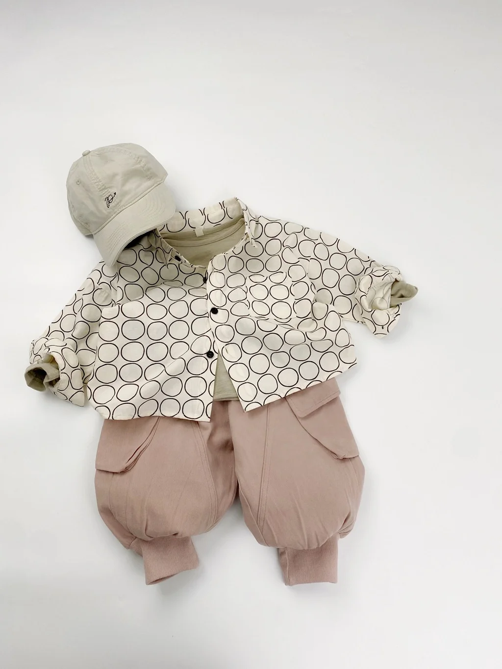 Kids Loose Fit Cargo Pants with Pockets for Spring