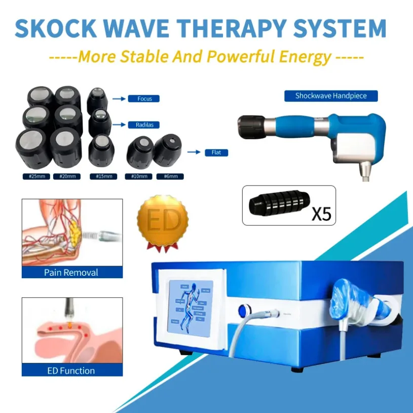 

Health Gadgets Extracorporeal Shockwave Therapy Acoustic Wave Shock Pain Relief Arthritis Pulse Activation Technology Machine