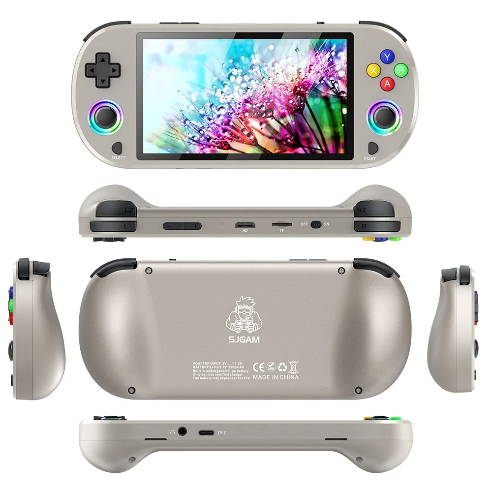 M22 Pro Retro Handheld Game Console 5.0″ HD 1920*1080 IPS Display Support LINUX/ Emelec 4.3 for PSP Portable Pocket Video Playe